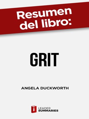 cover image of Resumen del libro "Grit" de Angela Duckworth